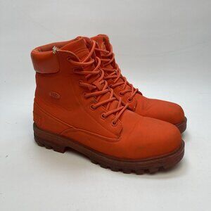 Atelier New Regime Montreal x Lugs Boots Neon Orange Men Sz 10.5 US Read